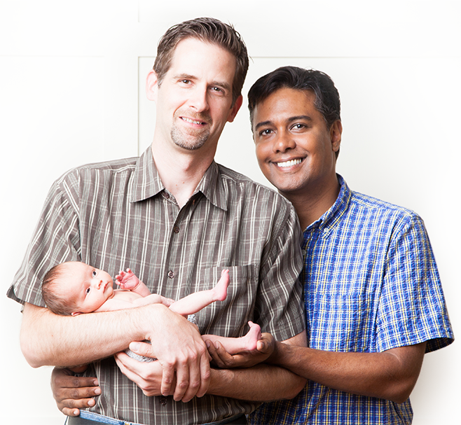 Picture of Ben, David, and LifeLong Baby Hannah